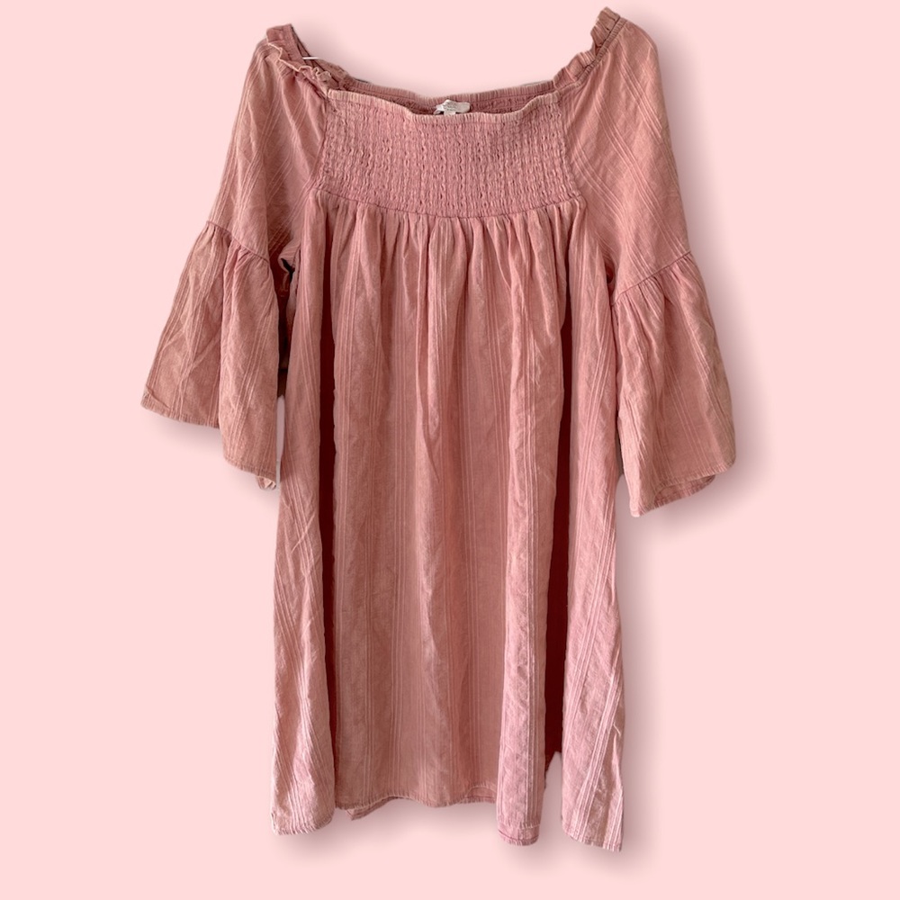 Easel Boho Peach Tunic | Women’s Small